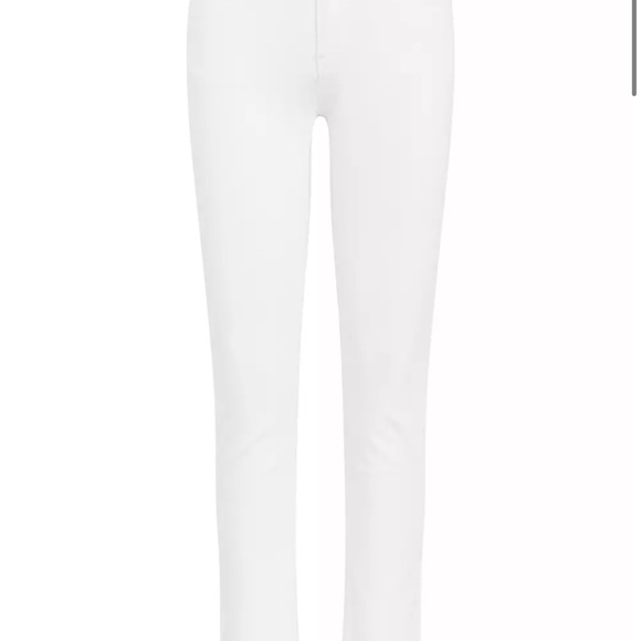 Hudson Mid-rise Nico Super Skinny White Jeans - Picture 9 of 10